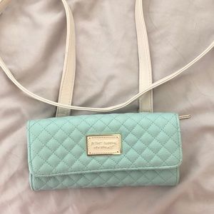 Betsey Johnson wallet with shoulder strap